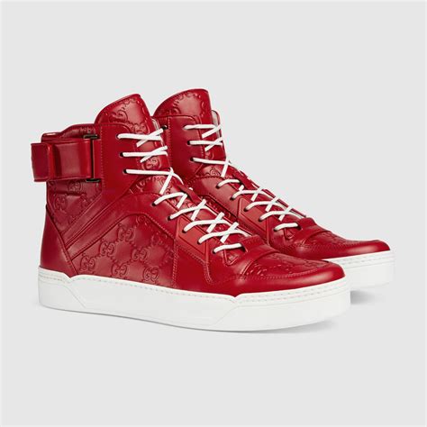 all white high top gucci shoes|gucci high top sneakers men's.